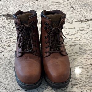 Men's Iron Age Brown Leather Composite Toe Boots